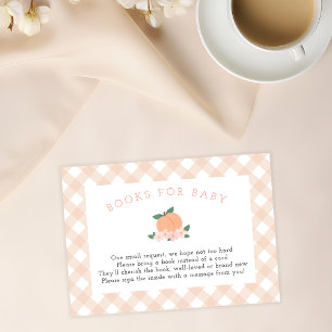 Carte D'accompagnement Livres Sweet Peach Pour Bébé