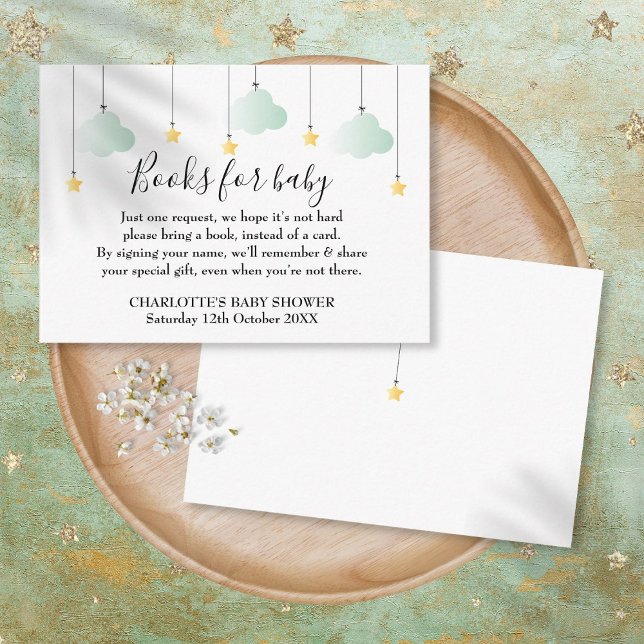 Carte D'accompagnement Livres Twinkle Twinkle pour demande de fête de béb (Créateur téléchargé)