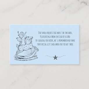 Carte D'accompagnement Livres Whimsical blue Baby Boy pour bébé