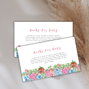 Carte D'accompagnement Livres Wild Berry Sweet Pour Baby shower