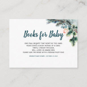 Carte D'accompagnement Livres Winter Woodland Pour Bébé