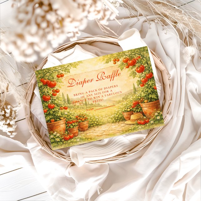 Carte D'accompagnement Locally Grown Tomato Diapper Raffle (Créateur téléchargé)