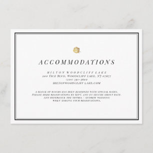 Carte D'accompagnement Logement minimaliste noir et blanc