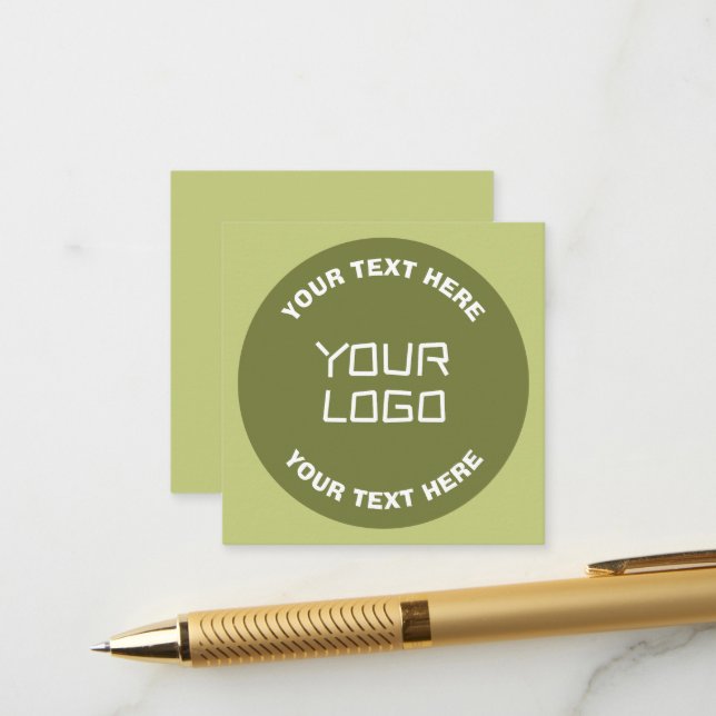 Carte D'accompagnement Logo ou conception téléchargé et texte modifiable  (Devant/Arrière en situation)