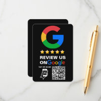 Logo personnalisé noir moderne et code QR Google R