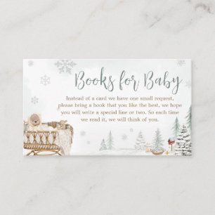 Carte D'accompagnement L'ours d'hiver Bébé son froid à l'extérieur des li