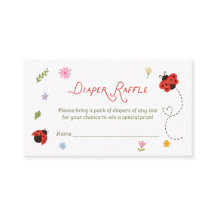 Love Bug Baby Shower Diaper Raffle
