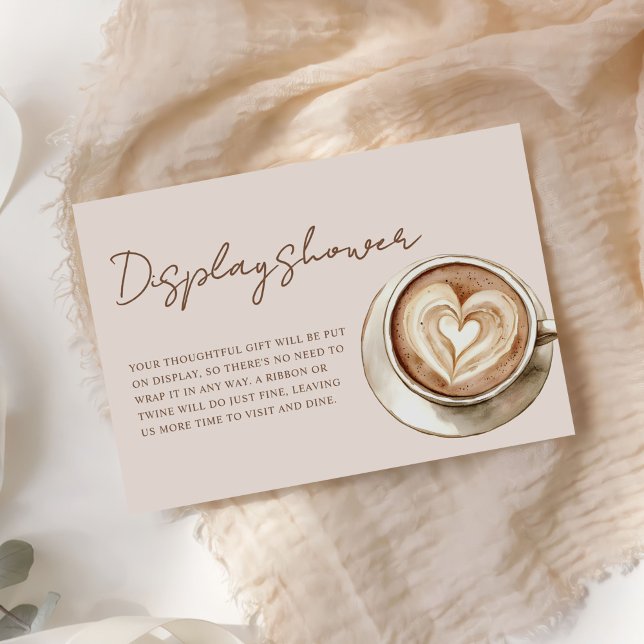 Carte D'accompagnement Love is Brewing Bridal Shower Display Shower (Créateur téléchargé)