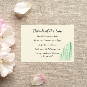 Carte D'accompagnement Love Is Evergreen Mariage