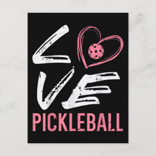Carte D'accompagnement Love Pickleball Coeur Pickle Ball Femmes Filles En