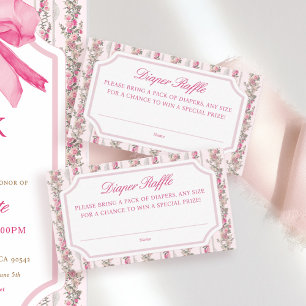 Carte D'accompagnement Love Shack Baby shower Déchets Raffle Billets