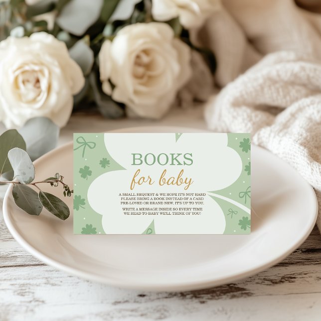 Carte D'accompagnement Lucky Charm Books for Baby Card (Créateur téléchargé)