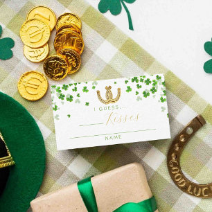 Carte D'accompagnement Lucky In Love St. Patrick's Day Fête des mariées