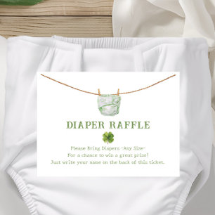 Carte D'accompagnement Lucky St Patrick's Diaper Raffle Ticket