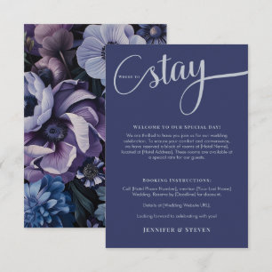 Carte D'accompagnement Lune botanique   Hébergement Floral gothique