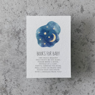 Carte D'accompagnement Lune et étoiles Bébé Boy Livres pour Bébé