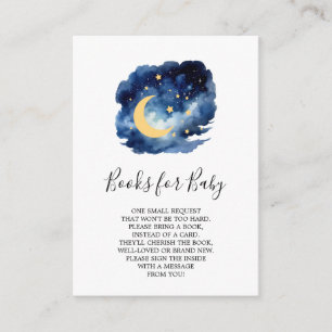 Carte D'accompagnement Lune et Stars Boy Books for Baby Card
