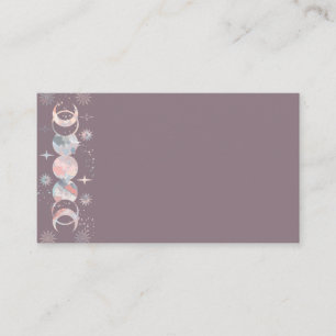 Carte D'accompagnement Lunes aquarelles colorées