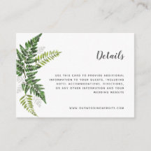 Lush Fern Tropical Botanical Mariage Détails de la