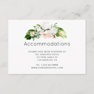 Carte D'accompagnement Lush Paradise Mariage Tropical Hébergements
