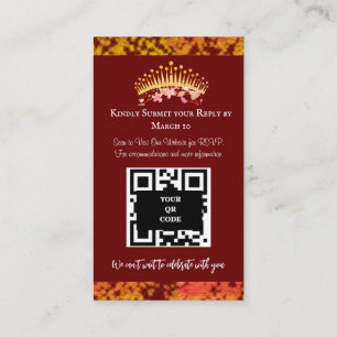 Carte D'accompagnement Luxe Bourgogne Elégant Quinceañera Espagnol