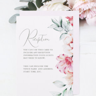 Carte D'accompagnement Magnifique Lavande Bouchée Détails de la réception