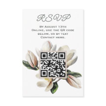 Magnolia Fleurs code RSVP QR