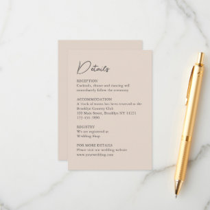 Carte D'accompagnement Maison de maître anglaise mariage aquarelle classi