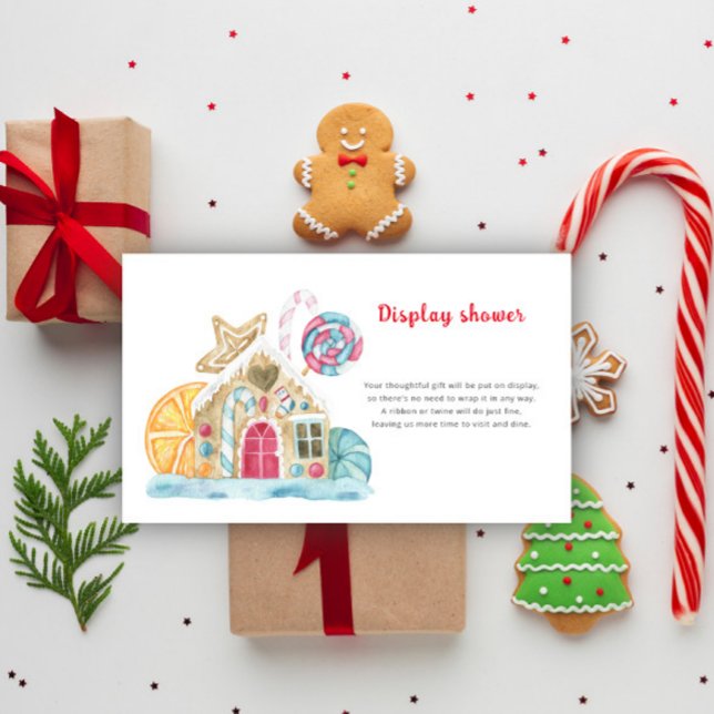 Carte D'accompagnement Maison en pain d'épices - douche à affichage (Créateur téléchargé)
