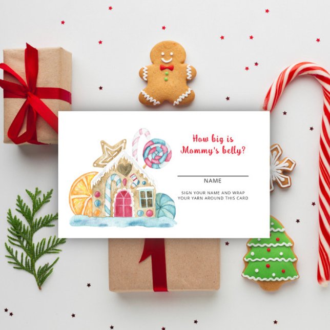 Carte D'accompagnement Maison en pain d'épices - quelle taille est le ven (Créateur téléchargé)