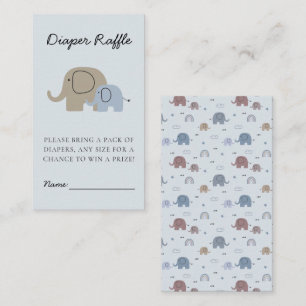 Carte D'accompagnement Maman Baby Elephant Baby shower Déchets Billet Raf