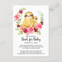 Maman & Baby Sloth Shower Book for Baby Card