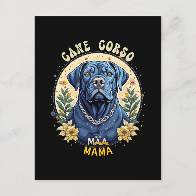 Carte D'accompagnement Maman Cane Corso (Devant)