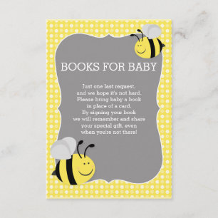 Carte D'accompagnement Maman de demande de livres au baby shower