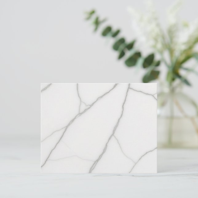 Carte D'accompagnement Marbre Blanc (Debout devant)