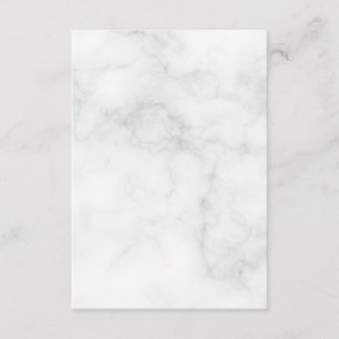 Carte D'accompagnement Marbre Blanc Moderne