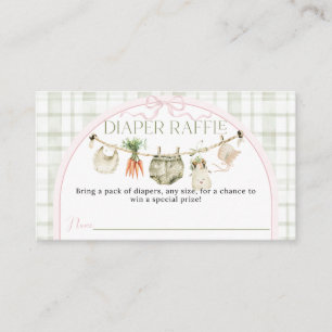 Carte D'accompagnement Marché de producteurs locaux Baby Shower fille