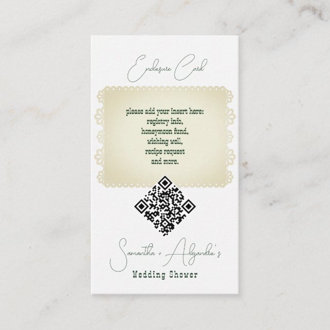 Carte D'accompagnement Margs & Matrimony Mariage Mexicain pour couples Co (Devant)