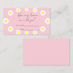 Carte D'accompagnement Marguerites - Combien de marguerites sont dans le