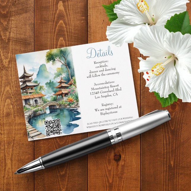 Carte D'accompagnement Mariage à Bali Indonésie (Créateur téléchargé)