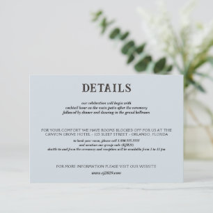 Carte D'accompagnement Mariage Beach Couple