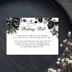 Carte D'accompagnement Mariage blanc gothique classique désirant bien