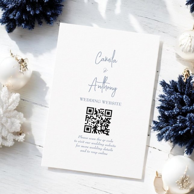 Carte D'accompagnement Mariage bleu (Créateur téléchargé)