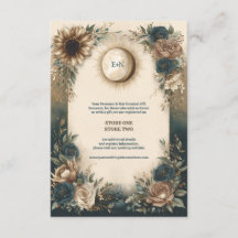 Mariage Bohème Floral Rustique Soleil Lune Céleste