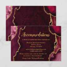 Mariage Bourgogne Rouge et Agate Dorée Hébergement