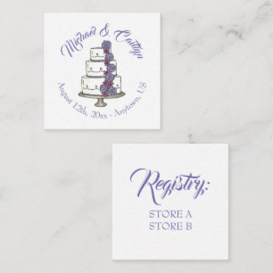 Carte D'accompagnement Mariage Cake Anniversaire Fête des mariées Centre