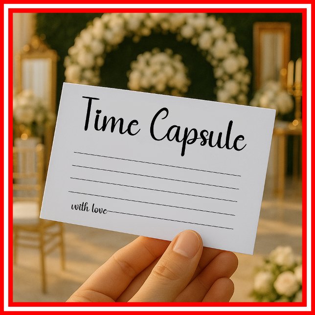 Carte D'accompagnement Mariage capsule temporelle douche de mariage (Créateur téléchargé)