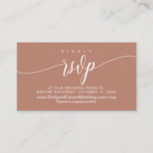 Carte D'accompagnement Mariage Celebration en ligne RSVP, Moderne