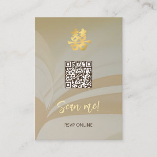 Carte D'accompagnement Mariage chinois de l'art Abstrait Me scanner