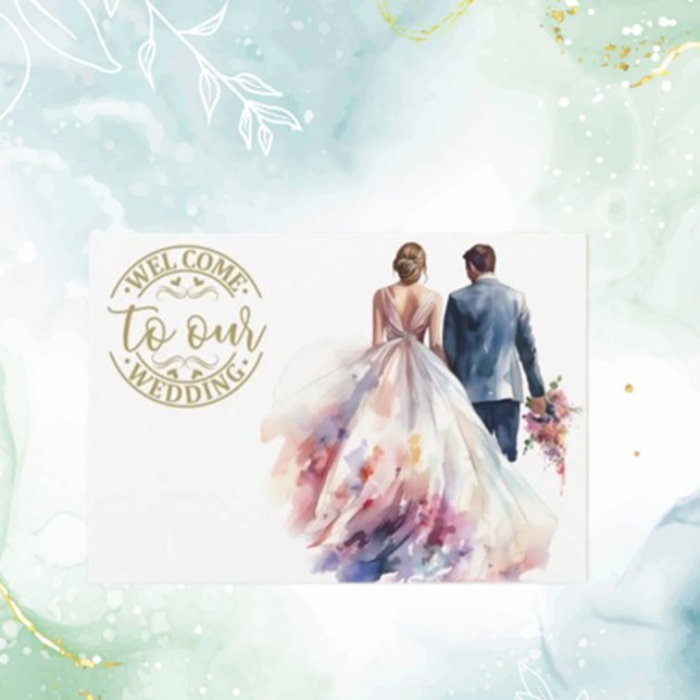 Carte D'accompagnement Mariage classique Boho Floral (Celebrate your special day with our rustic boho floral enclosure card)